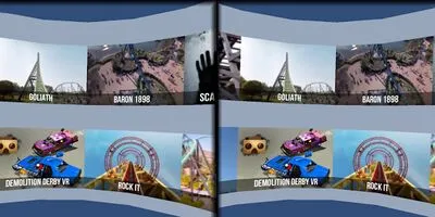 Baixe VR Thrills: Roller Coaster 360 (Jogo de Cartão) (MOD com Moedas Ilimitadas) para Android - Captura de tela 2