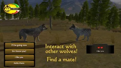 Baixe WolfQuest (MOD Premium Desbloqueado) para Android - Captura de tela 1