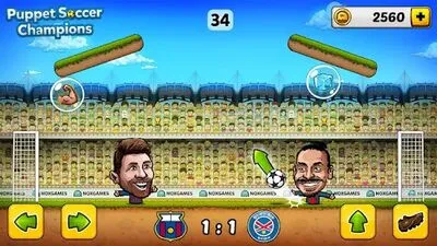 Baixe Puppet Soccer Champions (MOD de Compras Grátis) para Android - Captura de tela 1