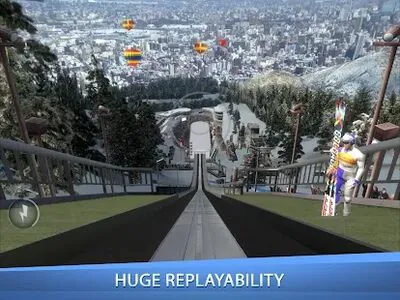 Baixe Ski Jumping Pro (MOD Dinheiro Infinito) para Android - Captura de tela 2