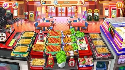 Baixe Crazy Diner: Jogo de Cozinha (MOD de Moedas Ilimitadas) para Android - Captura de tela 1