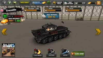 Baixe Tanks of Battle: World War 2 (MOD de Compras Grátis) para Android - Captura de tela 4