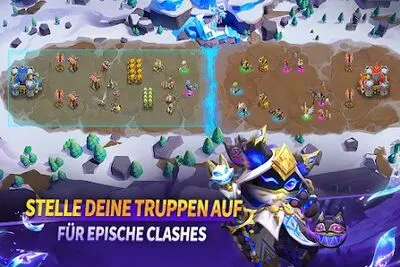 Baixe Castle Clash: King's Castle DE (MOD de Dinheiro Ilimitado) para Android - Captura de tela 1