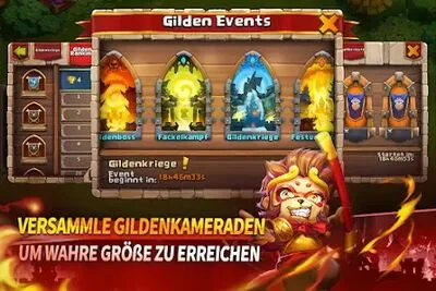 Baixe Castle Clash: King's Castle DE (MOD de Dinheiro Ilimitado) para Android - Captura de tela 2
