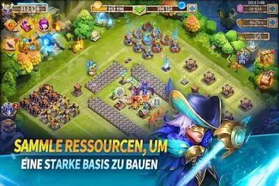 Baixe Castle Clash: King's Castle DE (MOD de Dinheiro Ilimitado) para Android - Captura de tela 4