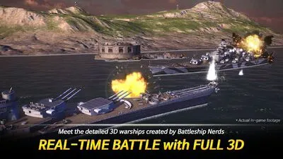 Baixe Warship Fleet Command: WW2 (Todos Desbloqueados MOD) para Android - Captura de tela 1