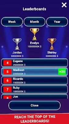 Baixe o Jogo Quiz MILLIONAIRE TRIVIA (MOD de Compras Grátis) para Android - Captura de tela 3