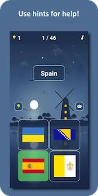 Baixe Country Flags Quiz 2 (MOD de Compras Grátis) para Android - Captura de tela 1