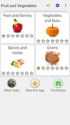 Baixe Frutas e Vegetais, Nozes & Berries: Jogo de Imagem (MOD de Moedas Ilimitadas) para Android - Captura de tela 1