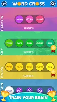 Baixe Word Cross: Jogos de Palavras Offline (MOD de Moedas Ilimitadas) para Android - Captura de tela 2