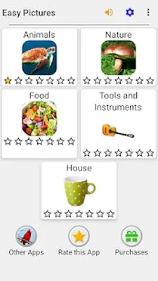 Baixe Guess Pictures and Words: Photo-Quiz com 5 Tópicos (Todos Desbloqueados MOD) para Android - Captura de tela 1