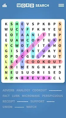 Baixe Word Search · Puzzles (MOD Dinheiro Infinito) para Android - Captura de tela 3