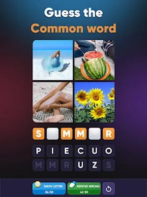 Baixe 4 Pics 1 Word: jogos de enigmas (Todos Desbloqueados MOD) para Android - Captura de tela 4