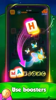 Baixe Words Mahjong (MOD de Compras Grátis) para Android - Captura de tela 1