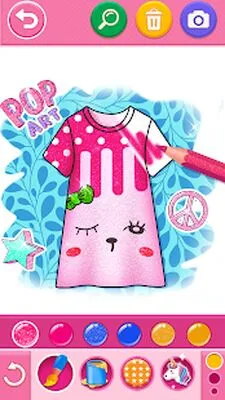 Baixe o Livro de Colorir e Desenhar Vestidos Brilhantes para Crianças (MOD Premium) para Android - Captura de tela 2