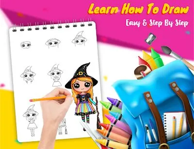 Baixe Drawely – Desenhe Color Girls Bonitas (MOD Premium) para Android - Captura de tela 3