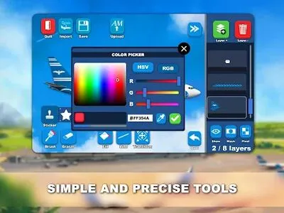 Baixe Airlines Painter (MOD Desbloqueado) para Android - Captura de tela 4