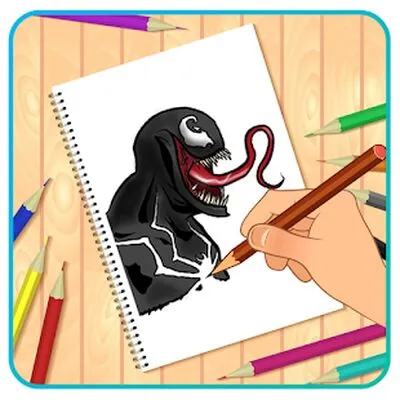 Baixe Como Desenhar o Super-Herói Venom (MOD Premium) para Android - Captura de tela 4