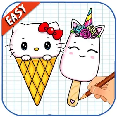 Baixar Como Desenhar Sorvetes Fácil (MOD Desbloqueado) para Android - Captura de tela 4