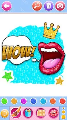 Baixe Glitter Lips com Jogo de Colorir Conjunto de Pincéis de Maquiagem (MOD Premium) para Android - Captura de tela 1