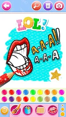 Baixe Glitter Lips com Jogo de Colorir Conjunto de Pincéis de Maquiagem (MOD Premium) para Android - Captura de tela 3