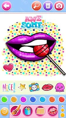 Baixe Glitter Lips com Jogo de Colorir Conjunto de Pincéis de Maquiagem (MOD Premium) para Android - Captura de tela 4