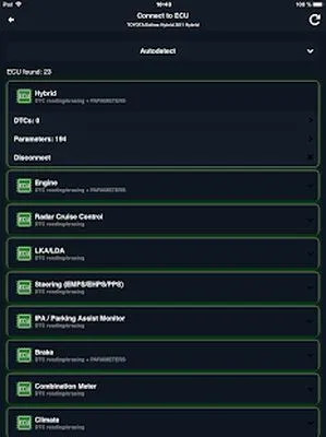 Baixe o scanner OBD2 Doctor Hybrid ELM. MotorData OBD (MOD Premium) para Android - Captura de tela 1