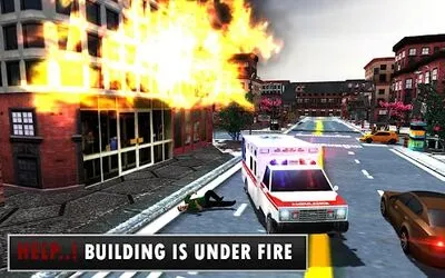 Baixe Emergency Rescue City Ambulance Driving (Versão Pro MOD) para Android - Captura de tela 1