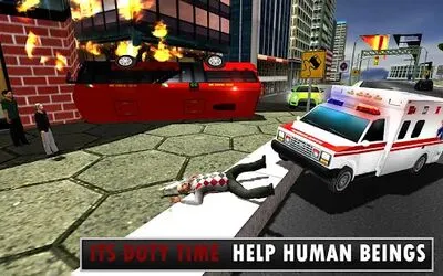 Baixe Emergency Rescue City Ambulance Driving (Versão Pro MOD) para Android - Captura de tela 2