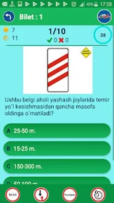 Baixe Avto Imtihon (Versão Pro MOD) para Android - Captura de tela 1