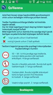 Baixe Avto Imtihon (Versão Pro MOD) para Android - Captura de tela 2