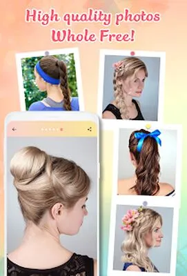 Baixe o aplicativo Hairstyle: Penteados passo a passo para meninas (MOD Desbloqueado) para Android - Captura de tela 2