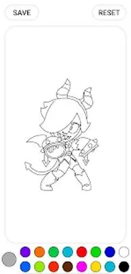 Baixe Brawl Stars Colorng－Como Desenhar (Versão Pro MOD) para Android - Captura de tela 1