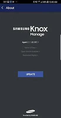 Baixe Samsung Knox Manage (Versão Pro MOD) para Android - Captura de tela 1
