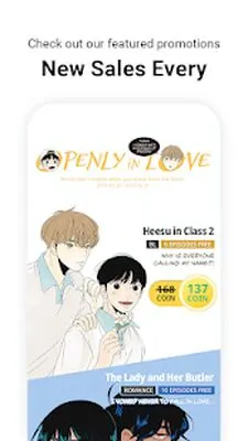 Baixe Lezhin Comics (MOD Premium) para Android - Captura de tela 1