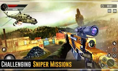 Baixe IGI Sniper 2019: Missão Comando do Exército dos EUA (MOD Grátis com Anúncios) para Android - Captura de tela 1