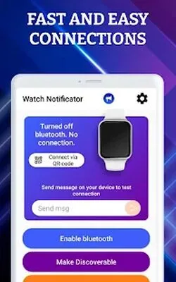 Baixe o Notificador Bluetooth para Smartwatch: sync watch (MOD Premium) para Android - Captura de tela 3