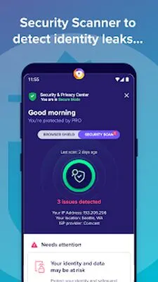 Baixe o Navegador Tenta VPN Privado (Versão Pro MOD) para Android - Captura de tela 1