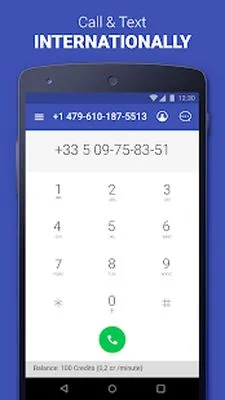 Baixe Second Phone Number: aplicativo de mensagens e chamadas privadas (Versão Pro MOD) para Android - Captura de tela 1