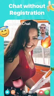 Baixe o App Roulette Chat Omegle Random Video Chat Girls (MOD Grátis) para Android - Captura de tela 1