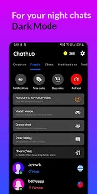 Baixe Chathub Stranger Chat Sem Login (Versão Pro MOD) para Android - Captura de tela 4