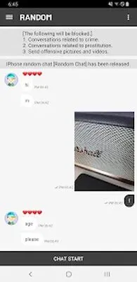 Baixe Secret Chat (Chat Aleatório) (MOD Grátis com Anúncios) para Android - Captura de tela 1