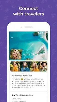 Baixe Travel dating: YourTravelMates (Versão Pro MOD) para Android - Captura de tela 2
