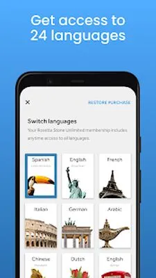 Baixe Rosetta Stone: Aprenda, Pratique e Fale Idiomas (MOD Premium) para Android - Captura de tela 1