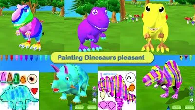 Baixe Dinosaur Coloring 3D (MOD Grátis com Dinheiro Infinito) para Android - Captura de tela 2