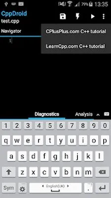 Baixe CppDroid (Versão Pro MOD) para Android - Captura de tela 4