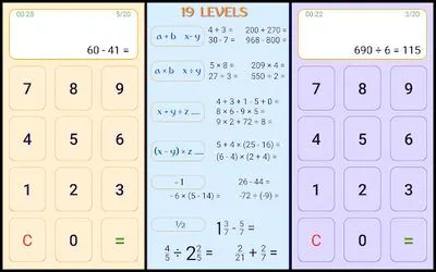 Faça o download de Aritmética Mental. Jogos de Matemática para Crianças (MOD de Anúncios Grátis) para Android - Captura de tela 3