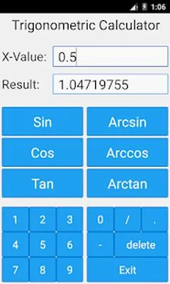 Baixe o Calculador Trigonométrico (MOD Desbloqueado) para Android - Captura de tela 1