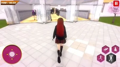 Baixe Anime Girl 3D: Simulador de Vida na Escola Japonesa (MOD Premium) para Android - Captura de tela 2