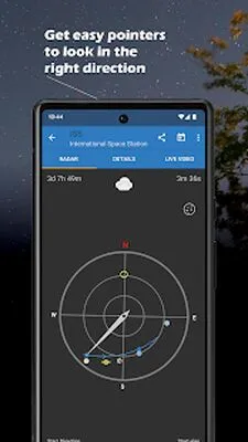 Baixe ISS Detector Satellite Tracker (MOD Grátis com Anúncios) para Android - Captura de tela 3